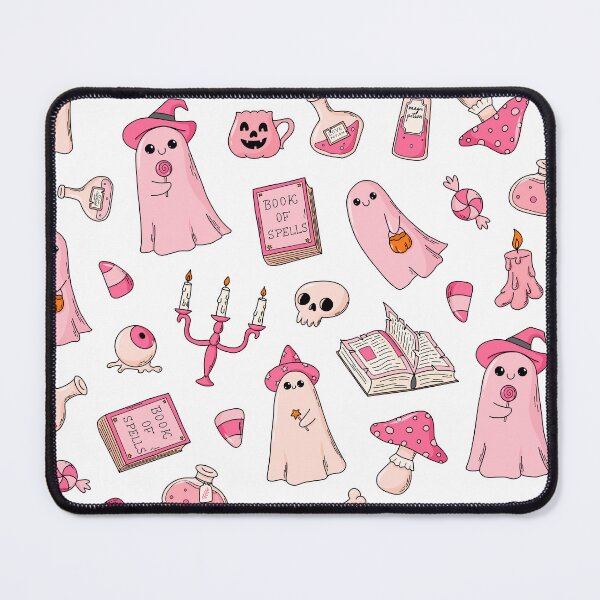 Item preview, Cute Pink Halloween Ghost Pattern - Pastel Goth Spooky Season designed and sold by MiaBellaGirl.