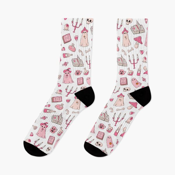 Item preview, Cute Pink Halloween Ghost Pattern - Pastel Goth Spooky Season designed and sold by MiaBellaGirl.