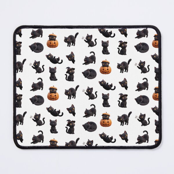 Item preview, Black Cat 3D Halloween Kitten Poses Witch Hat Set designed and sold by Osmose-Studio.