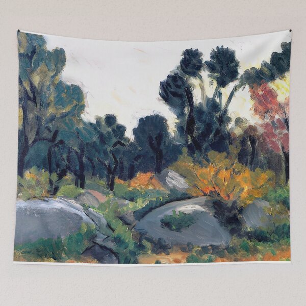 Item preview, Rocks in the vallee du loup 1925 designed and sold by VeilOfPigments.