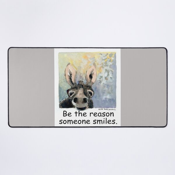 Item preview,  Original watercolor of a donkey in a window with the saying, Be the reason someone smiles. designed and sold by aswoa.