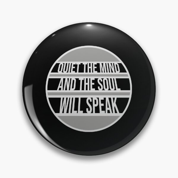 Item preview, Quiet The Mind And The Soul Will Speak Spirit Logo designed and sold by shirt-o-mat.