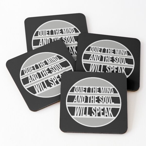 Item preview, Quiet The Mind And The Soul Will Speak Spirit Logo designed and sold by shirt-o-mat.