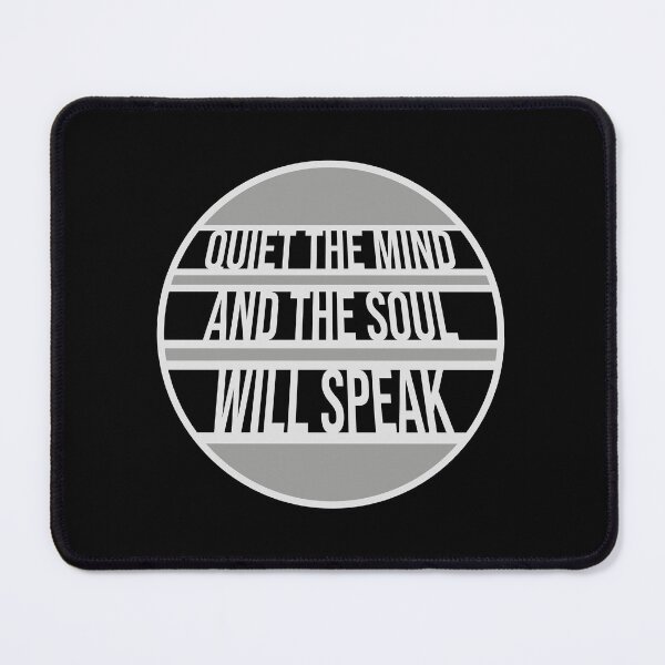 Item preview, Quiet The Mind And The Soul Will Speak Spirit Logo designed and sold by shirt-o-mat.