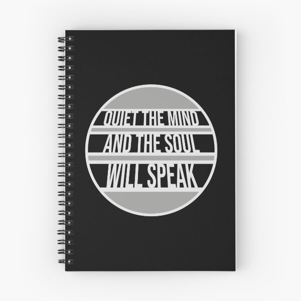 Item preview, Quiet The Mind And The Soul Will Speak Spirit Logo designed and sold by shirt-o-mat.