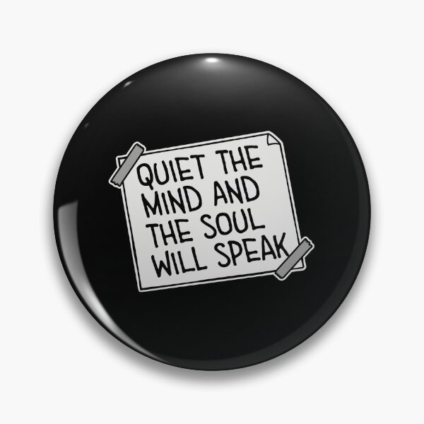 Item preview, Quiet The Mind And The Soul Will Speak Spirit Logo designed and sold by shirt-o-mat.