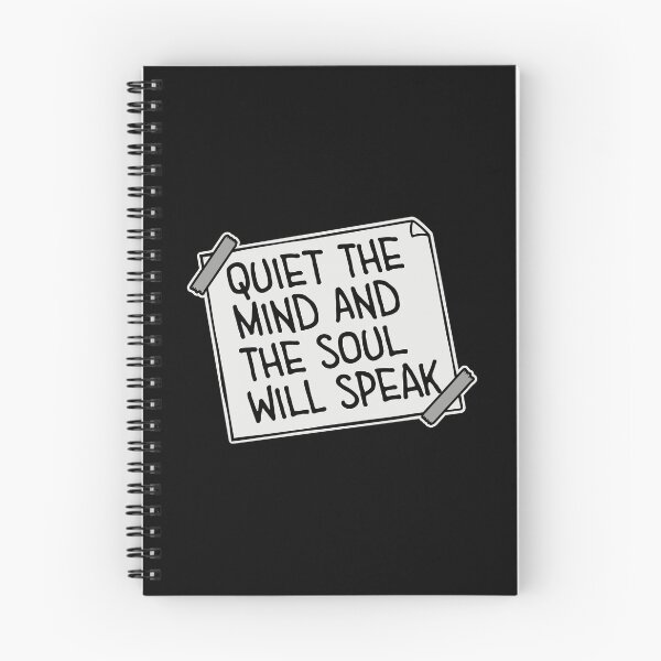 Item preview, Quiet The Mind And The Soul Will Speak Spirit Logo designed and sold by shirt-o-mat.