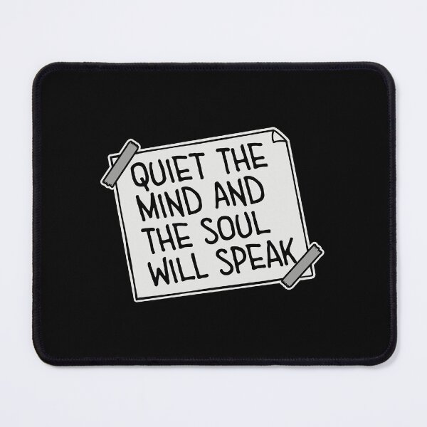 Item preview, Quiet The Mind And The Soul Will Speak Spirit Logo designed and sold by shirt-o-mat.