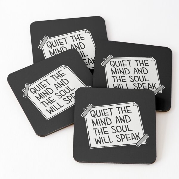 Item preview, Quiet The Mind And The Soul Will Speak Spirit Logo designed and sold by shirt-o-mat.