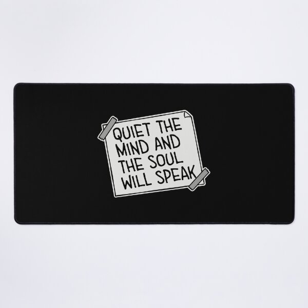 Item preview, Quiet The Mind And The Soul Will Speak Spirit Logo designed and sold by shirt-o-mat.