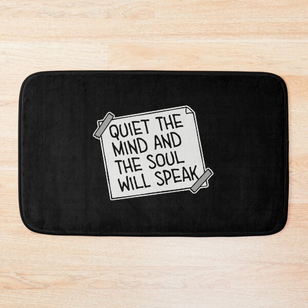 Item preview, Quiet The Mind And The Soul Will Speak Spirit Logo designed and sold by shirt-o-mat.