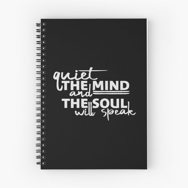 Item preview, Quiet The Mind And The Soul Will Speak Spirit Logo designed and sold by shirt-o-mat.