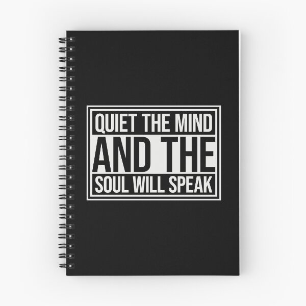 Item preview, Quiet The Mind And The Soul Will Speak Spirit Logo designed and sold by shirt-o-mat.