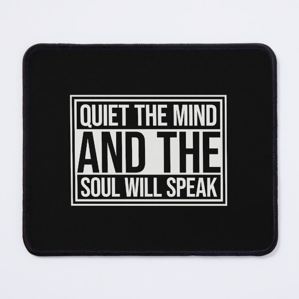 Item preview, Quiet The Mind And The Soul Will Speak Spirit Logo designed and sold by shirt-o-mat.