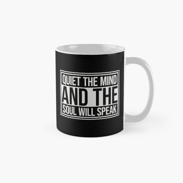 Item preview, Quiet The Mind And The Soul Will Speak Spirit Logo designed and sold by shirt-o-mat.