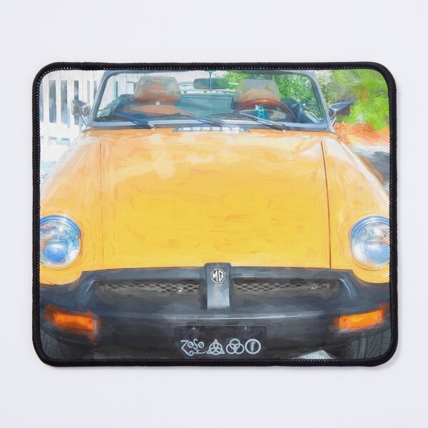 Aperçu de l'œuvre MG MGB décapotable jaune de 1978 créée et vendue par RichFrancoCars.