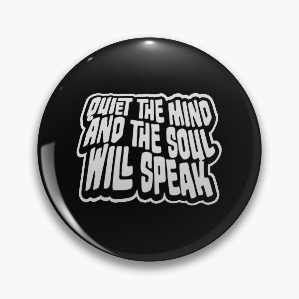 Item preview, Quiet The Mind And The Soul Will Speak Spirit Logo designed and sold by shirt-o-mat.