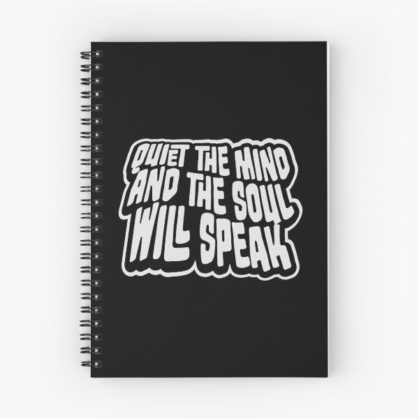 Item preview, Quiet The Mind And The Soul Will Speak Spirit Logo designed and sold by shirt-o-mat.