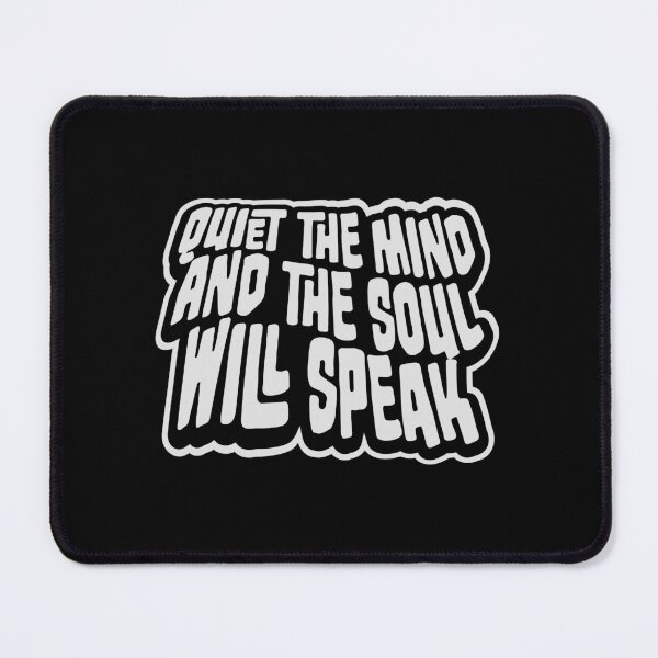 Item preview, Quiet The Mind And The Soul Will Speak Spirit Logo designed and sold by shirt-o-mat.