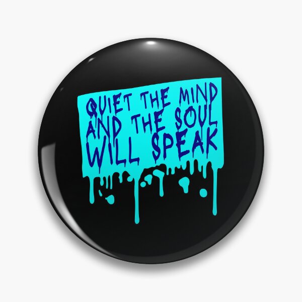 Item preview, Quiet The Mind And The Soul Will Speak Spirit Logo designed and sold by shirt-o-mat.