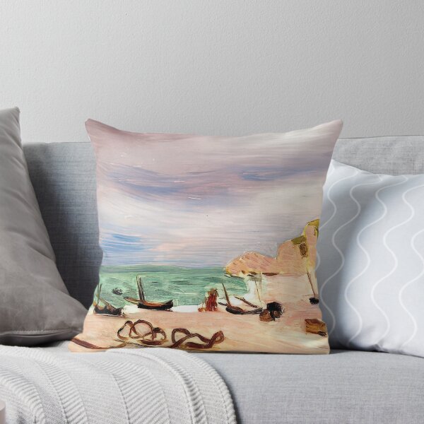 Item preview, Ropes on the beach at etretat 1920 designed and sold by VeilOfPigments.