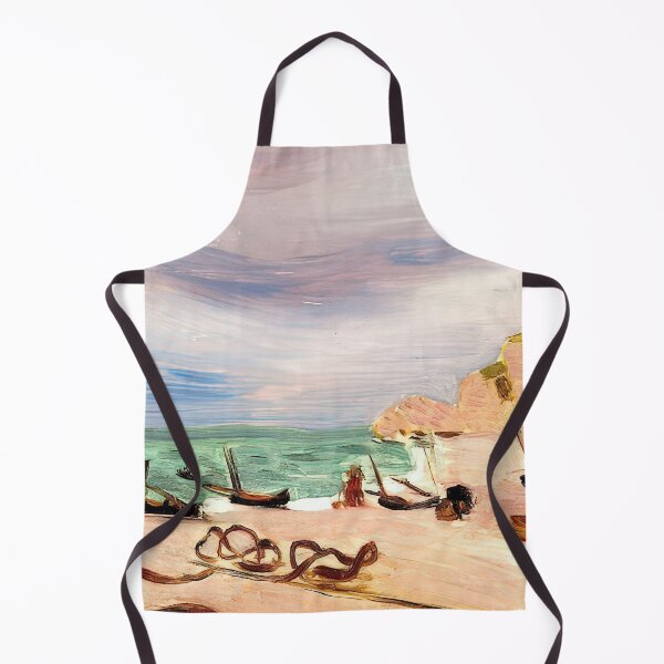 Item preview, Ropes on the beach at etretat 1920 designed and sold by VeilOfPigments.