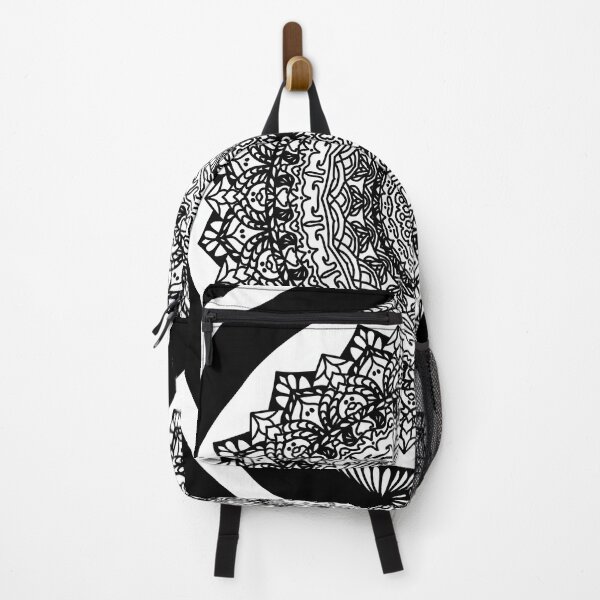 Item preview, Intricate Black and White Mandala with Ornamental Floral Details designed and sold by nighttime1990.