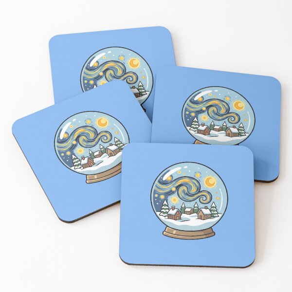 Item preview, Starry Night Van Gogh Snow Globe Holiday Pop Art designed and sold by Rare By Hero.