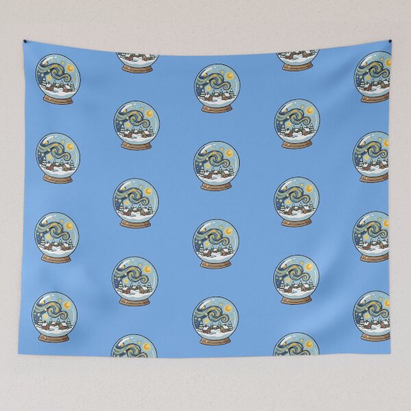 Item preview, Starry Night Van Gogh Snow Globe Holiday Pop Art designed and sold by Rare By Hero.