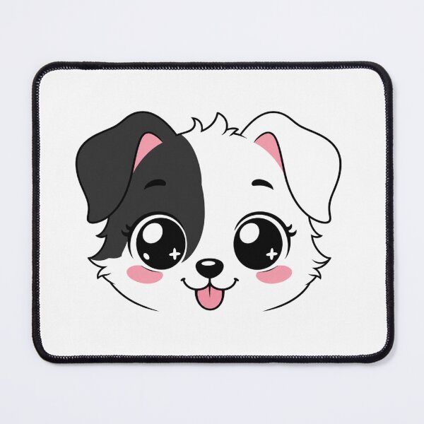 Item preview, Cute Kawaii Puppy Face | Black White Dog Design For Dog Lovers designed and sold by StyxIND.