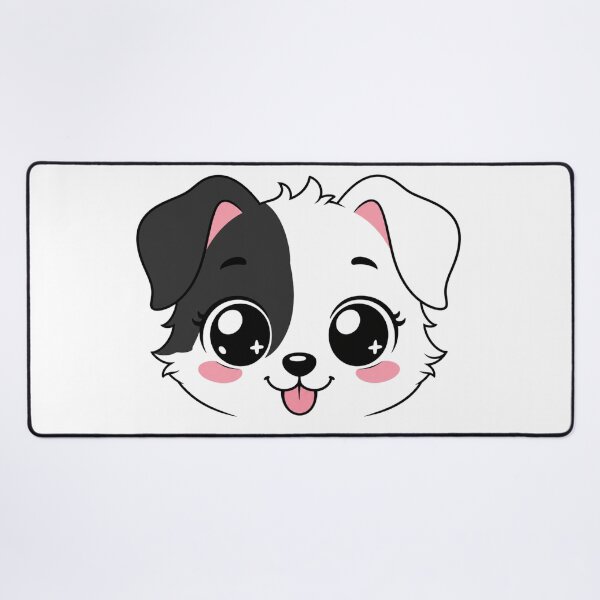 Item preview, Cute Kawaii Puppy Face | Black White Dog Design For Dog Lovers designed and sold by StyxIND.