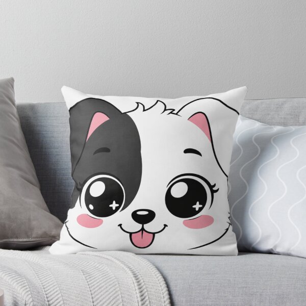 Item preview, Cute Kawaii Puppy Face | Black White Dog Design For Dog Lovers designed and sold by StyxIND.