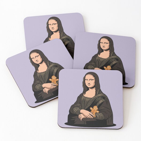 Item preview, Mona Lisa Gingerbread Man Christmas Parody Pop Art designed and sold by Rare By Hero.