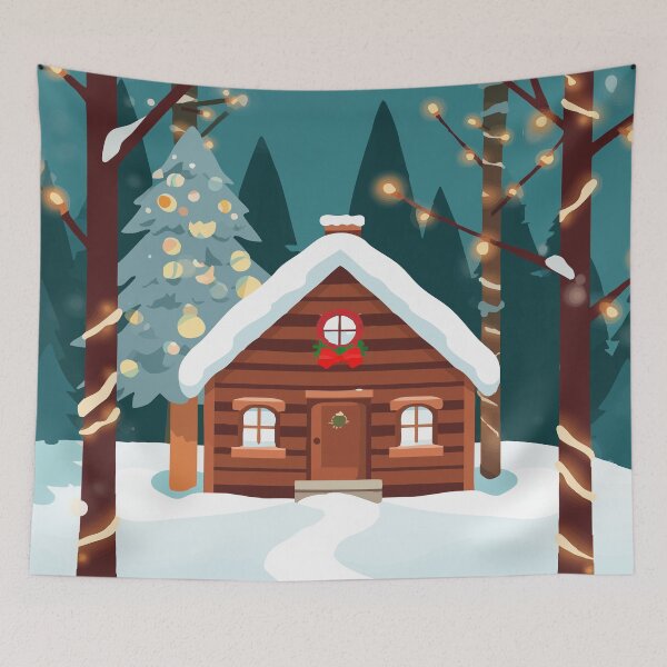 Item preview, A Little Cabin Christmas designed and sold by AbstractAnom.