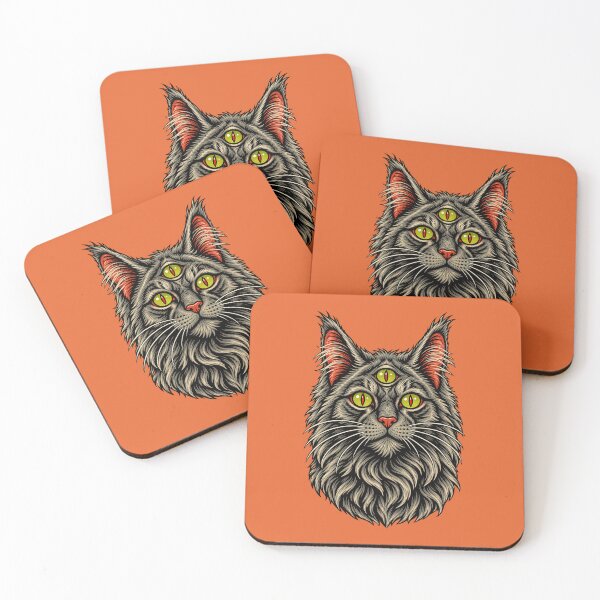 Item preview, Three Eyed Norwegian Forest Cat T-Shirt designed and sold by PurrStreet.