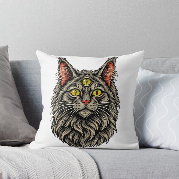 Item preview, Three Eyed Norwegian Forest Cat T-Shirt designed and sold by PurrStreet.