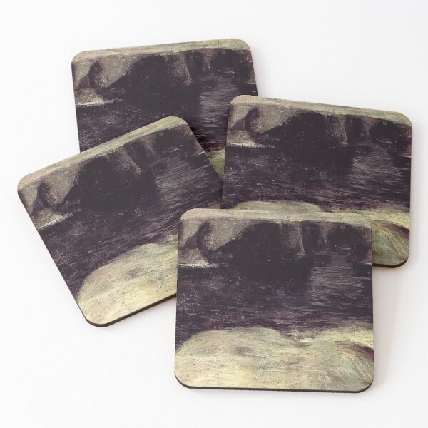 Item preview, Seascape at goulphar 1896 designed and sold by VeilOfPigments.