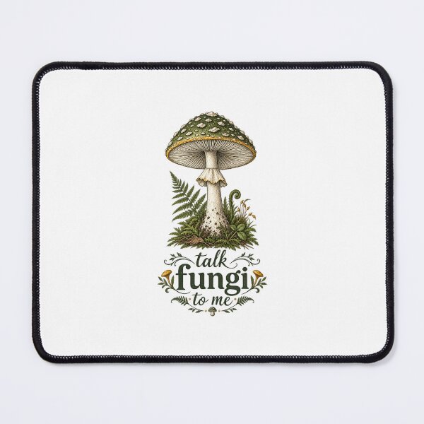 Item preview, Talk Fungi To Me | Vintage Botanical Mushroom Shirt | Mushroom Forager Gift designed and sold by Brackenlume Studio.