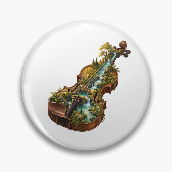 Item preview, A river flows through an old violin designed and sold by Lazenco.