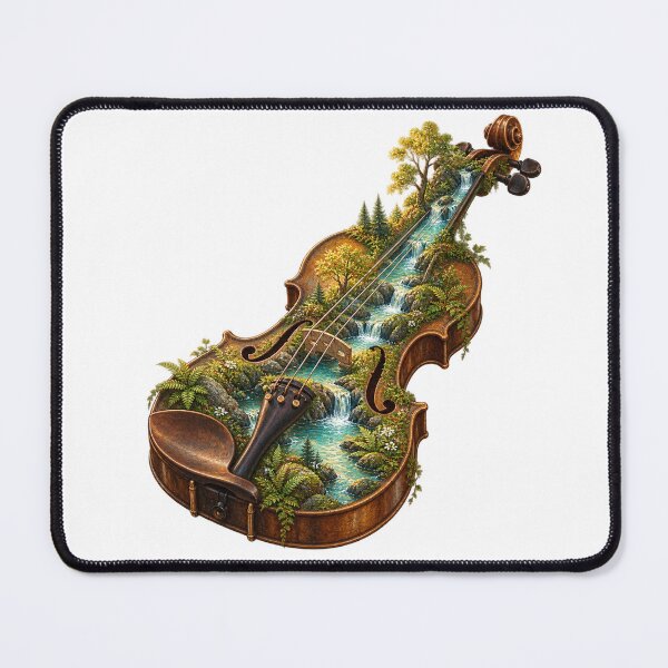 Item preview, A river flows through an old violin designed and sold by Lazenco.