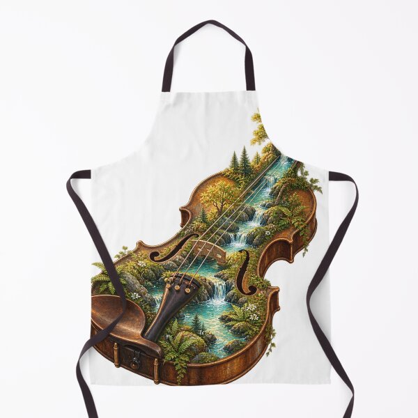 Item preview, A river flows through an old violin designed and sold by Lazenco.