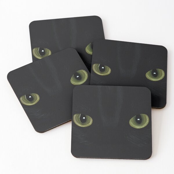 Item preview, Glowing eyes black cat designed and sold by نجوم-42.