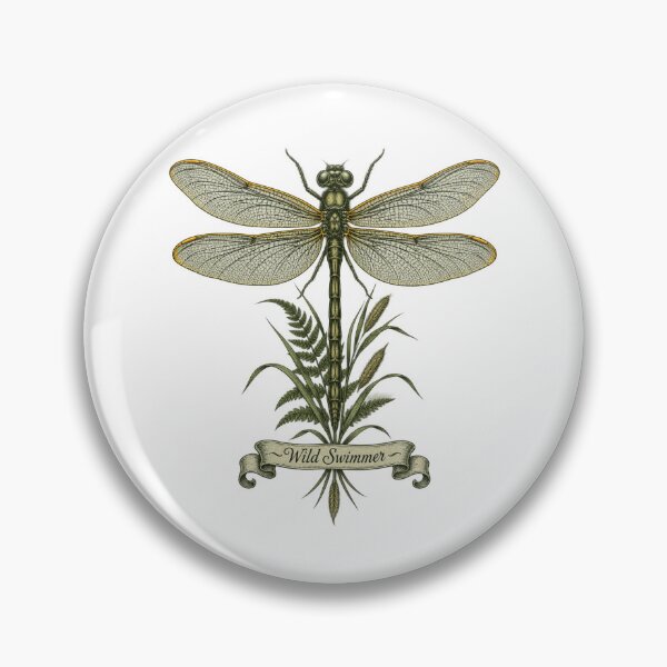 Item preview, Wild Swimming | Vintage Botanical Cold Water Dipper | Outdoor Swimmer Gift designed and sold by Brackenlume Studio.