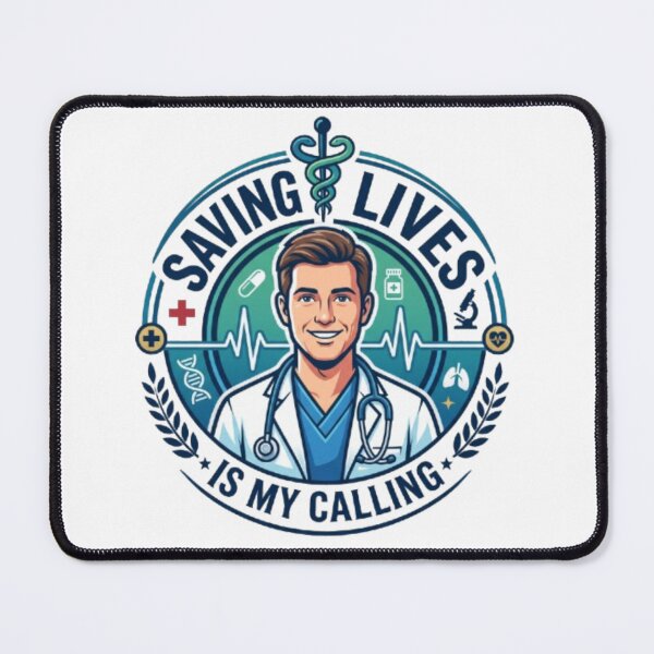 Item preview, Saving Lives Is My Calling Medical Hero Doctor Design designed and sold by PixelStyle Studio.