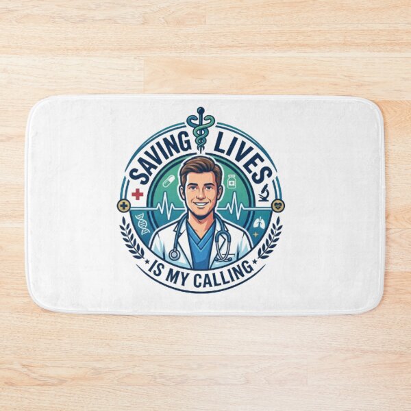 Item preview, Saving Lives Is My Calling Medical Hero Doctor Design designed and sold by PixelStyle Studio.