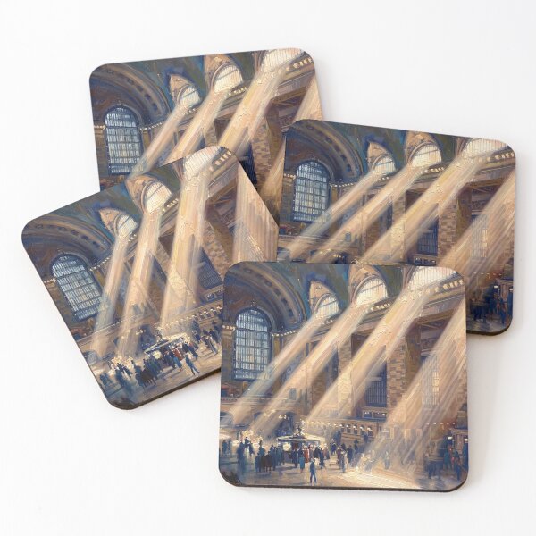 Item preview, Cathedral of Light - Grand Central Station Fine Art Print designed and sold by CleverCulture.