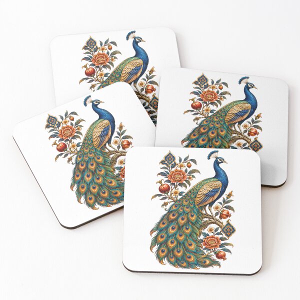 Item preview, Persian Peacock & Floral Art designed and sold by M.Store.