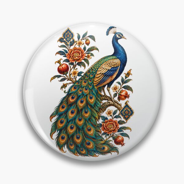 Item preview, Persian Peacock & Floral Art designed and sold by M.Store.
