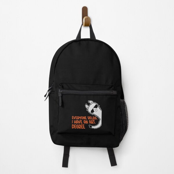 Item preview, Llama Everyone Relax I Have an Art Degree Funny Art Logo designed and sold by shirt-o-mat.
