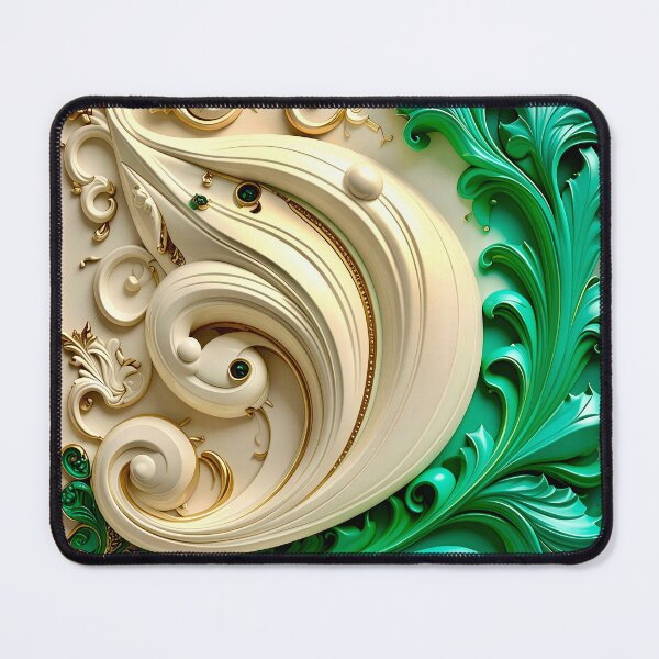 Item preview, Duality of White Ceramic and Jade Marble designed and sold by Vicky Brago-Mitchell®.
